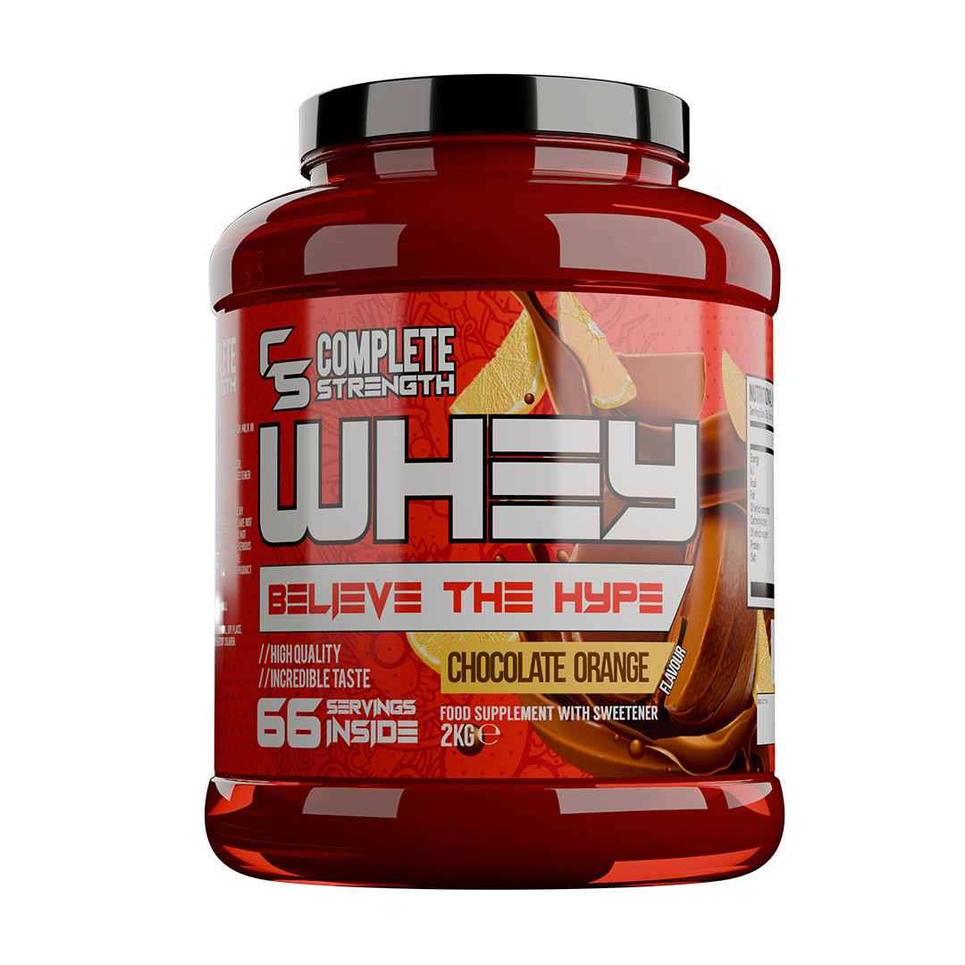 Complete Strength WHEY - Chocolate Orange flavor protein powder by Complete Strength