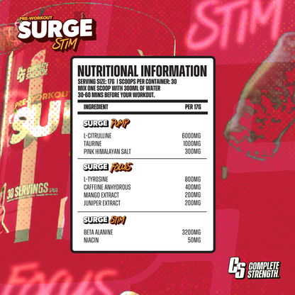 SURGE PRE WORKOUT CHERRY