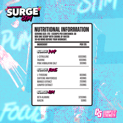 SURGE PREWORKOUT ROCKET RAZZ